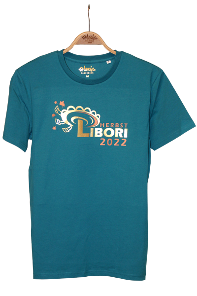 Herbstlibori 2022 Paderborn T-Shirt Petrol und Golddruck